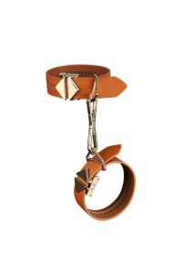 Lockink - Zestaw Mankietów Na Kostki I Nadgarstki Brązowy