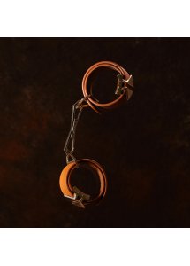 Lockink - Zestaw Mankietów Na Kostki I Nadgarstki Brązowy