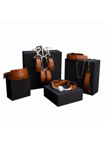 Lockink - Zestaw BDSM Do Krępowania Swojego Partnera Brązowy