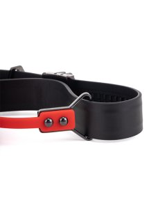 Lockink - Kompletny Zestaw Knebli BDSM Do Zamknięcia Buzi Partnera Czarno-Czerwony