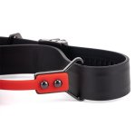 Lockink - Kompletny Zestaw Knebli BDSM Do Zamknięcia Buzi Partnera Czarno-Czerwony