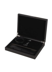 Lockink - Czarna Opaska Na Oczy Z Metalowymi Klamrami W Zestawie 