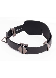 Lockink - Czarna Opaska Na Oczy Z Metalowymi Klamrami W Zestawie 