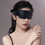 Lockink - Czarna Opaska Na Oczy Z Metalowymi Klamrami W Zestawie 