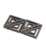 Lockink - Regulowane Zaciski Na Sutki Z Ciężką Zawieszką Szare