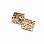 Lockink - Regulowane Zaciski Na Sutki Z Delikatną Zawieszką Złote