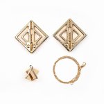 Lockink - Regulowane Zaciski Na Sutki Z Delikatną Zawieszką Złote