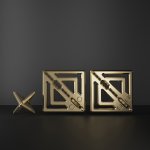 Lockink - Regulowane Zaciski Na Sutki Z Delikatną Zawieszką Złote