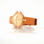 Lockink - Seksowna Luksusowa Skórzana Obroża Na Szyję Brązowa