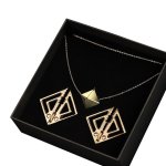 Lockink - Regulowane Zaciski Na Sutki Z Ciężką Zawieszką Złote