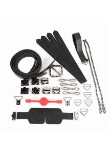 Lockink - Zestaw BDSM Do Krępowania Swojego Partnera Czarny