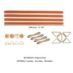 Lockink - Zestaw Regulowanych Mankietów Na Kostki I Nadgarstki Brązowy Hogtie Set