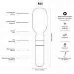 Love Not War - Masażer Różdżkowy Do Stymulacji Łechtaczki Koi Szary