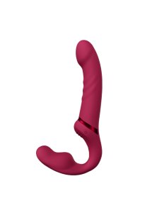 Lovense - Wielofunkcyjny Wibrator Lapis Zakrzywiony Z Dwoma Końcówkami Czerwony