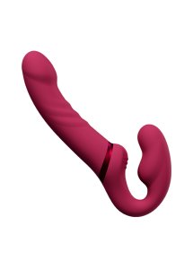 Lovense - Wielofunkcyjny Wibrator Lapis Zakrzywiony Z Dwoma Końcówkami Czerwony