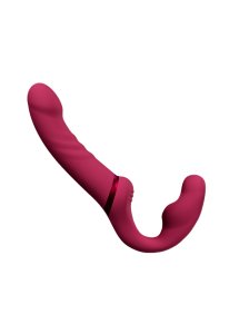 Lovense - Wielofunkcyjny Wibrator Lapis Zakrzywiony Z Dwoma Końcówkami Czerwony