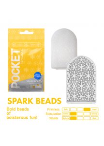 Masturbator kieszonkowy podręczny - Tenga Pocket Stroker  Spark Beads