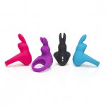 Pierścień wibrujący na penisa - Happy Rabbit Rechargeable Vibrating Rabbit Cock Ring Fioletowy