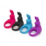 Pierścień wibrujący na penisa - Happy Rabbit Rechargeable Vibrating Rabbit Cock Ring Fioletowy