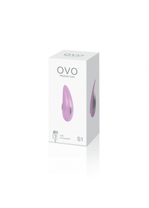 Mocny stymulator łechtaczki - Ovo S1 Rechargeable Lay On  Różowy