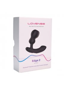 Lovense - Podwójny Masażer Analny i Prostaty Sterowany Aplikacją Czarny Edge 2