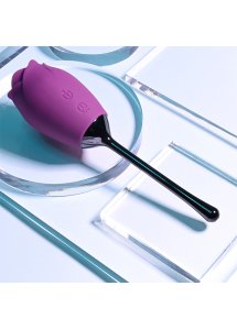 Playboy Pleasure - Silikonowy Wibrator Płatkowy Jak Róża Fioletowy