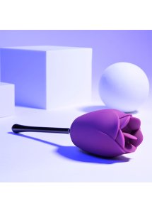 Playboy Pleasure - Silikonowy Wibrator Płatkowy Jak Róża Fioletowy