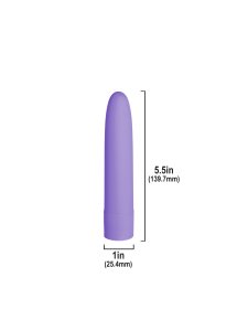 PowerBullet - Klasyczny Silikonowy Wibrator Eezy Pleezy 14 cm Fioletowy