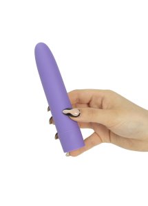 PowerBullet - Klasyczny Silikonowy Wibrator Eezy Pleezy 14 cm Fioletowy