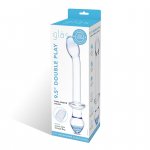 Glas - Podwójne Szklane Dildo Double Play Dual Ended Przezroczyste 22 cm