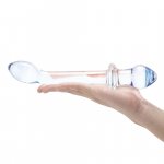 Glas - Podwójne Szklane Dildo Double Play Dual Ended Przezroczyste 22 cm