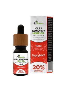 Olej Konopny + D3K2MK7 20% - Full spectrum