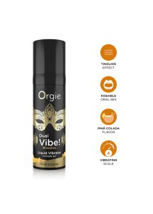 Orgie - Płynny Wibrator Żel Do Całowania Dual Vibe Pina Colada 15 ml