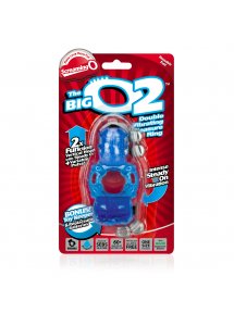 The Screaming O - Podwójny Wibrujący Pierścień Erekcyjny The Big O 2 Blue