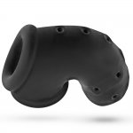 Oxballs - Silikonowa Klatka Erekcyjna Na Penisa Airlock Air-Lite Czarna