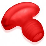 Oxballs - Zatyczka Analna Glowhole-2 Z Wkładką Led Red Morph Średnia