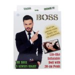 Lalka BOSS - Lalka Dmuchana Szef Z 20 Cm Penisem I Owłosioną Klatą
