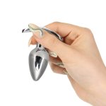 Pillow Talk - Srebrny Korek Analny Z Kryształem Svarowskiego Sneaky