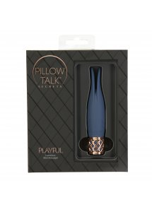 Pillow Talk - Mini Wibrujący Stymulator Łechtaczki Playful Niebieski