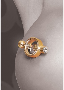 PIPEDREAM Fetish Fantasy Gold - Eleganckie ZŁOTE kolczyki  ZACISKI na sutki