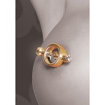 PIPEDREAM Fetish Fantasy Gold - Eleganckie ZŁOTE kolczyki  ZACISKI na sutki