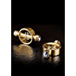 PIPEDREAM Fetish Fantasy Gold - Eleganckie ZŁOTE kolczyki  ZACISKI na sutki