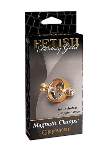 PIPEDREAM Fetish Fantasy Gold - Eleganckie ZŁOTE kolczyki  ZACISKI na sutki