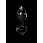 Pipedream Icicles - Plug Dildo szklany No. 44 przezroczysty 8 cm 