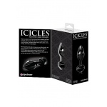 Pipedream Icicles - Plug Dildo szklany No. 44 przezroczysty 8 cm 