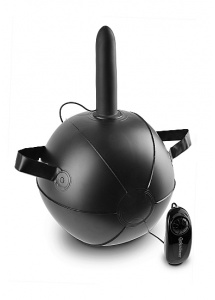 Pipedream King Cock - HOT SEAT mała Poduszka do skakania + Wibrujące Dildo 18cm(7")