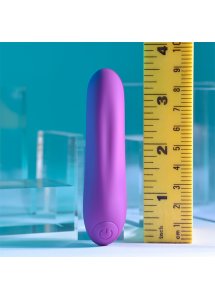 Playboy Pleasure - Klasyczny Silikonowy Wibrator Z Delikatnym Wgłębieniem Fioletowy