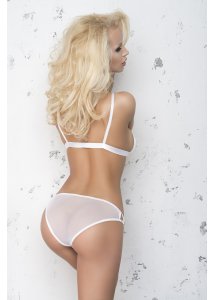 Pleciony Seksowny Zestaw Stanik I Majtki Isabella - Me Seduce Biały