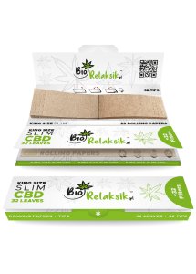 CBD Rolling Papers + Filters King Size Slim - Bibułki z filtrem