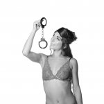 S&M - Zestaw BDSM Opaska I Kajdanki Czarne